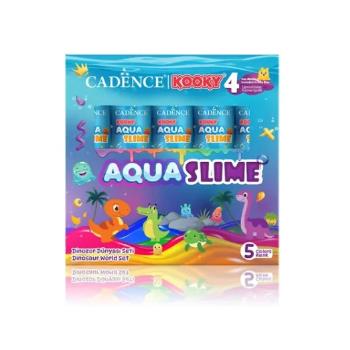 Kooky Aqua Slime Dinazor Dünyası Seti 5X90ML