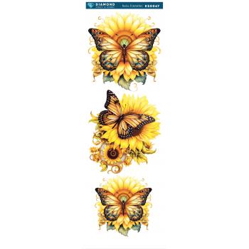 Çiçekli Kelebekli Sulu Transfer 10-30 cm KS0067