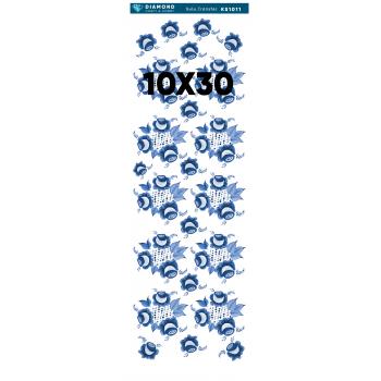 Mavi Çiçekli Sulu Transfer 10-30 cm KS1011