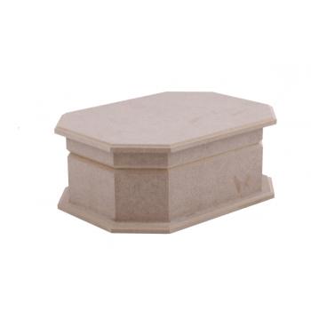 KT 33 KENARLI SEKİZGEN KUTU     B   23X17X7,5