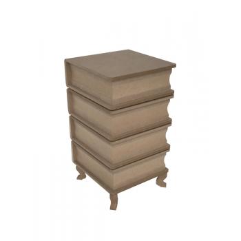 KT 91 4'LÜ KİTAP KUTU ÇEKMECELİ   22X22X41
