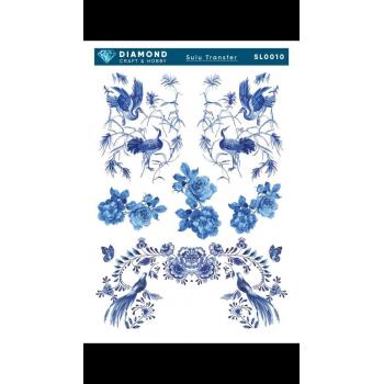 Kuşlu Mavili Sulu Transfer 25-35 cm SL0010