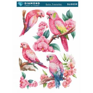 Papağanlı Çiçekli Sulu Transfer 25-35 cm SL0039