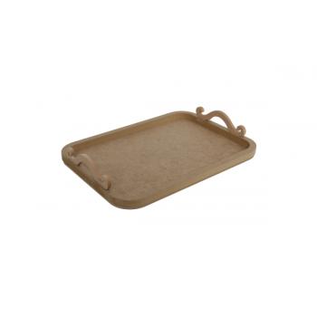 TP 32 YUVARLAK KENAR SAPLI TEPSİ   40X28,5X2,5