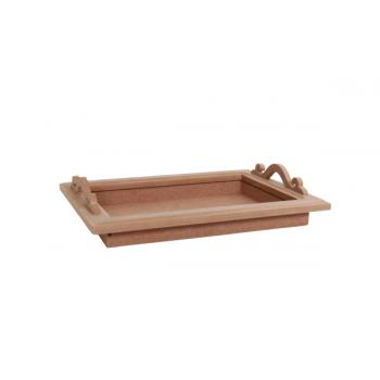 TP 47 KENAR KULPLU TEPSİ CAMSIZ   41,5X31X5